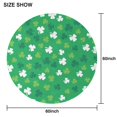 thumbnail image 6 of Irish Green Clover Shamrock Round Table Cloth,Wrinkle Free Table Cover with Polyester,Waterproof Reusable Tablecloths for Home Decor Summer Spring Picnic Dining Holiday (Round,60x60inch), 6 of 6