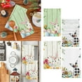 thumbnail image 4 of Hbdhejl Easter Kitchen Dish Towel Striped Rabbit Print Household Kitchen Towel, 4 of 4