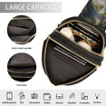 thumbnail image 4 of Stylish Leather Crossbody Bag 8.46x5.9x2.16In Easy To Carry Multi-Purpose Travel Hiking Shopping Fashion Bag Mountain Scenery, 4 of 7