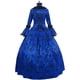 thumbnail image 5 of Vestido largo de otoño-invierno para mujer, estilo medieval, gótico, retro, con estampado floral, vestido de fiesta, estilo palaciego, con encaje, costura, mangas de trompeta, vestido de, 5 of 5