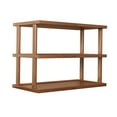 thumbnail image 2 of Soporte organizador de escritorio, estante de almacenamiento de madera, soporte de mesa de 2 capas, estante de exhibición, estantería para apartamento Café, 2 of 8