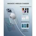 thumbnail image 5 of OANDYS 2 Pack Fast Wireless Charger for iPhone 17/16/15/14/13/12 /AirPods 3/2（Silver Magsafe Charger）, 5 of 8