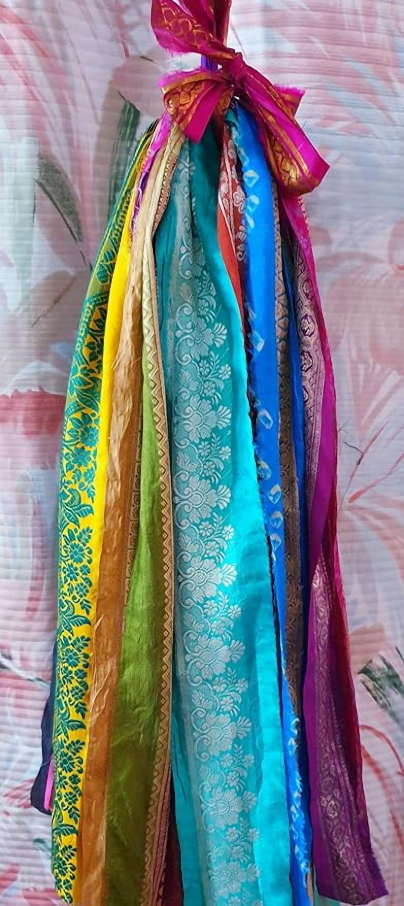 Vintage Sari Trim Lace Lot Ribbon Border 25 Pcs 1 Yard (36 inches) Each Total 25 Yards DS352