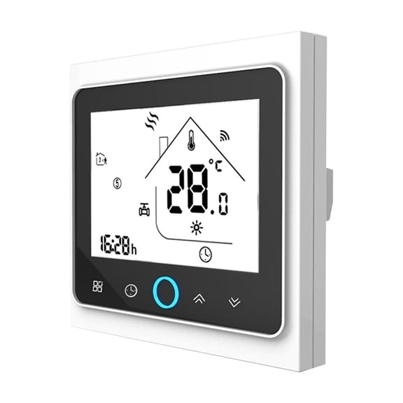 Wifi Digital Smart Thermostat,Programmable Temperature-Regulator Hand-Control Electric Thermal Actuator Valve Head ,Easy to Install