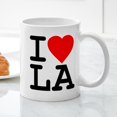 thumbnail image 3 of CafePress - I Love LA Mug - 11 oz Ceramic Mug - Novelty Coffee Tea Cup, 3 of 4