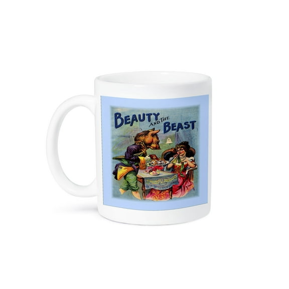 3dRose, Antique Ad For Beauty n The Beast, 15oz Mug