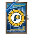 thumbnail image 3 of NBA Indiana Pacers - Logo 17 Wall Poster, 14.725" x 22.375", Framed, 3 of 3