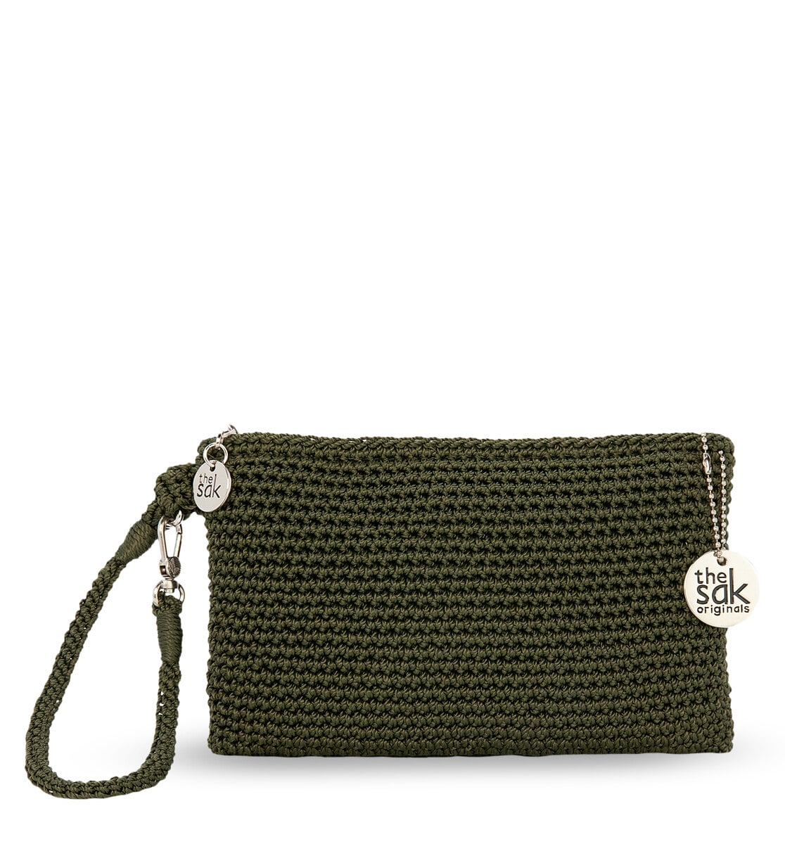 the sak crochet wristlet