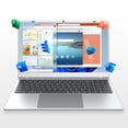 thumbnail image 6 of 15.6" 1080p Laptop, Intel Pentium Gold 6500Y up to 3.4GHz 16GB RAM 256GB SSD, Slim Portable for Everyday Use, Home, School, Office Work, Video Calls, WiFi 5 Bluetooth 5.0 Silver, 6 of 7