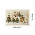 thumbnail image 5 of Christmas Doormat, Festive 3D Embroidery Entry Mat with Non-Slip Backing for Decor(B), 5 of 6