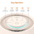 thumbnail image 4 of AIRROMI Air Purifier for Home Bedroom Covers 990 Ft² - Hepa 3-in-1 Filter, with Aromatherapy, Night Light & Timer, Remove Smoke, Pet Dander, Odor, Dust,A2001 Beige, 4 of 10