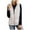 White Jacket for Women, variant on safuny Women's Lightweight Elegant Padded Hoodie Vest Jacket Sleeveless Zipper-Up Holiday Solid Color Trendy Outwear Fall Casual Relaxed Warm White M