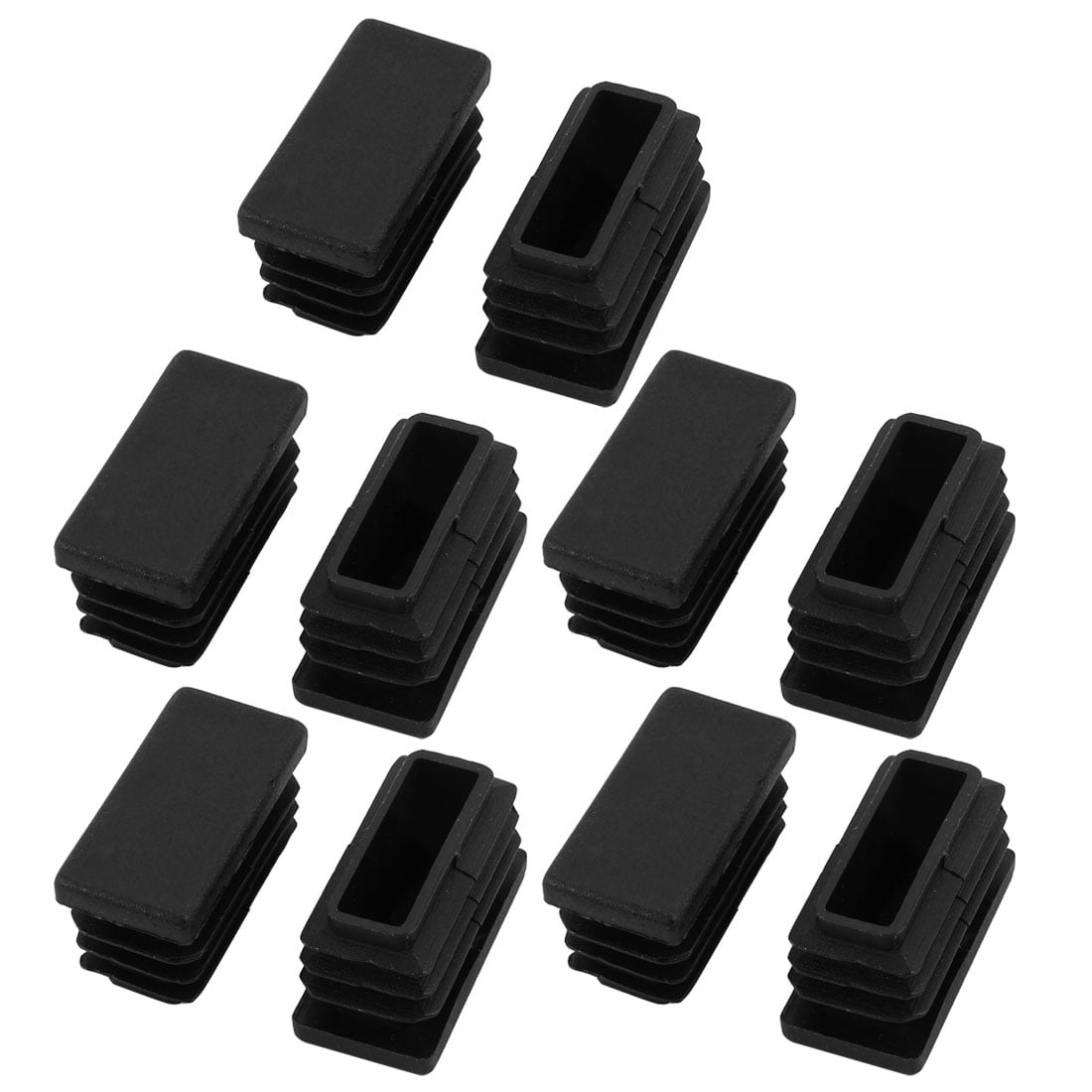 25x25mm//1x1 BTMB 50 Pcs Square Plastic Plug Black Furniture Chair Leg Foot Cover Cap Tubing Inserts End Cap