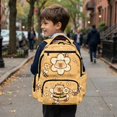 thumbnail image 4 of Jeiento Boys Girls Capybara Bee School Backpack Water-Resistant Polyester School Bag 17 Inch Large Multi-Pocket Capacity Daypack for Travel Hiking Back to School, 4 of 7