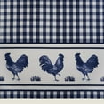 thumbnail image 2 of Light Filtering Printed Tier & Valance Window Curtain Set - 58 Inch Length, 36 Inch Width - Barnyard (Navy), Machine Washable Drape For Kitchen, Bedroom, Living, & Dining Room By Achim Home Decor, 2 of 2