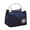 Navy, variant on Insulated Canvas Stripe Lunch Bag,Thermal Picnic Carry Case,for Keeping Lunch Cold or Hot in insulated Canvas Bag,Hecnuo