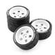 thumbnail image 3 of Juego de 4 llantas y neumáticos para coche de rally de deriva HPI 1/10 RC, repuestos Blanco, 3 of 4