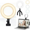 thumbnail image 1 of Video Conference Light, Niyattn Ring Light Clip on Laptop Monitor with 3 Dimmable Color & 5 Brightness Level for Webcam Lighting/Zoom Lighting/Remote Working/Self Broadcasting and Live Streaming, 1 of 7