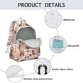 thumbnail image 4 of Dachshund and Flower Backpack for School,Cute School Bag,Schoolbag with Adjustable Shoulder Straps & Padded Back,13.4"x11"x4.7", 4 of 6