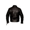 thumbnail image 3 of Motorcycle Racing Jacket Black Leather Motorcycle Jacket Leather Motorcycle Jacket Mens Black Leather Biker Jacket Cafe Racer Jacket Mens size XL, 3 of 4