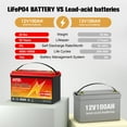 4PACK 12V 100AH LiFePO4 Lithium Battery 100A BMS,MOSEWORTH for RV,Backup Power,Solar,Marine,15000 Deep Cycles,10 Years Lifetime