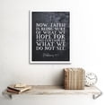 thumbnail image 2 of Hebrews 11:1 Faith is Being Sure of What We Hope For Christian Bible Verse Quote Scripture Typography Art Print Framed Poster Wall Decor 12x16 inch, 2 of 5