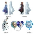 thumbnail image 4 of Frozen Birthday Balloon Set Elsa Anna Snow Treasure Flag Children's Birthday Party Aluminum Film Balloon Set, 4 of 5