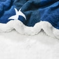 thumbnail image 4 of American Flag Sherpa Throw Blanket Polar Fleece, Super Cozy Warm TV Blankets for Bed or Couch Reversible 50" x 60", 4 of 7
