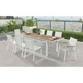 thumbnail image 2 of Meridian Furniture Nizuc Off White Fabric Outdoor Patio Dining Chair (Set of 2), 2 of 7