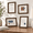Rope Twist-4x6 Inch, variant on Petal 4x6 Inch Layered Wavy Wooden Picture Frames with Real Glass, 4 Pack