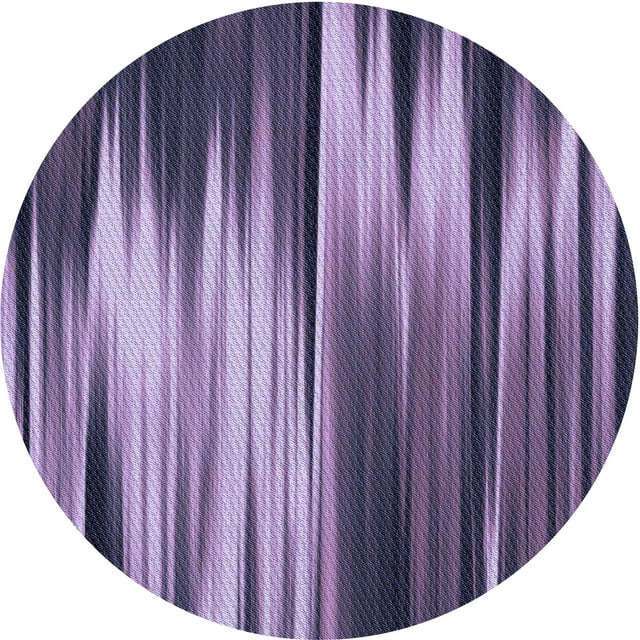 Ahgly Company Machine Washable Indoor Round Transitional Purple Mimosa Purple Area Rugs, 8' Round