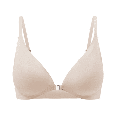 Pavied Minimizer Bras Bralettes for Women Seamless Bras Non Marking Large Size Lingerie Women s Thin Of Small Breasts Gathered Adjustable Feelingirl Bra Plus Size Bra Beige XL