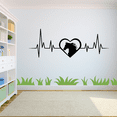 thumbnail image 3 of Heartbeat Horse Derby Horse Racing Silhouette Horse HeartbeatStallion Mare Silhouette Vinyl Wall Art Sticker Wall Decal Farm House Home Boys Room Décoration Design Décor Decal Size (4x10 inch), 3 of 3