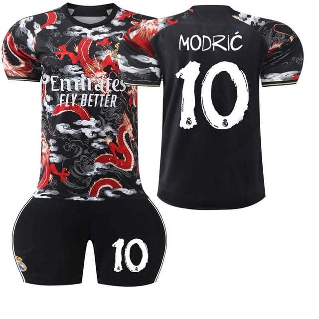 Garçons Filles VINI JR.7 BELLINGHAM 5 RODRYGO 11 MODRIC 10 Maillot de Football pour Enfants