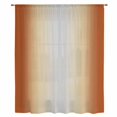thumbnail image 2 of Burnt Orange Ombre Sheer Curtains 72 Inches Long, Modern Grey Gradient Farmhouse Art Light Filering Curtains, Breathable Simi Curtain Privacy Drapes for Living Room Bedroom Window Treatment, 2 of 9