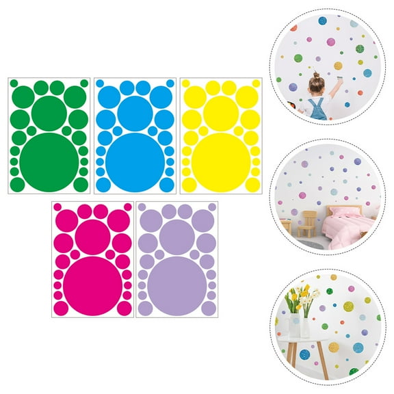 RENACLIPY 5 sheets of Wall Decals for Bedroom Modern Design PVC for Kids Wall Decor