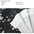 thumbnail image 5 of Christmas Snowman Windows Valances Christmas Pine Tree Snowy Kitchen Short Curtain Valances with Rod Pocket Xmas Small Farmhouse Window Topper Decoration 52x18inch, 5 of 6