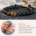 thumbnail image 4 of FUNING  Mens Natural Stone Bracelet - Anniversary Graduation Birthday Father's Day Easter Christmas Valentine's Day Gifts for Son, Dad, Brother, Nephew, Lover, 4 of 7