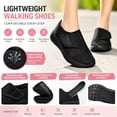 thumbnail image 6 of YOURDIARY Women's Hook & Loop Walking Shoes Lightweight Athletic Sneakers Comfort Casual Shoes, 6 of 7