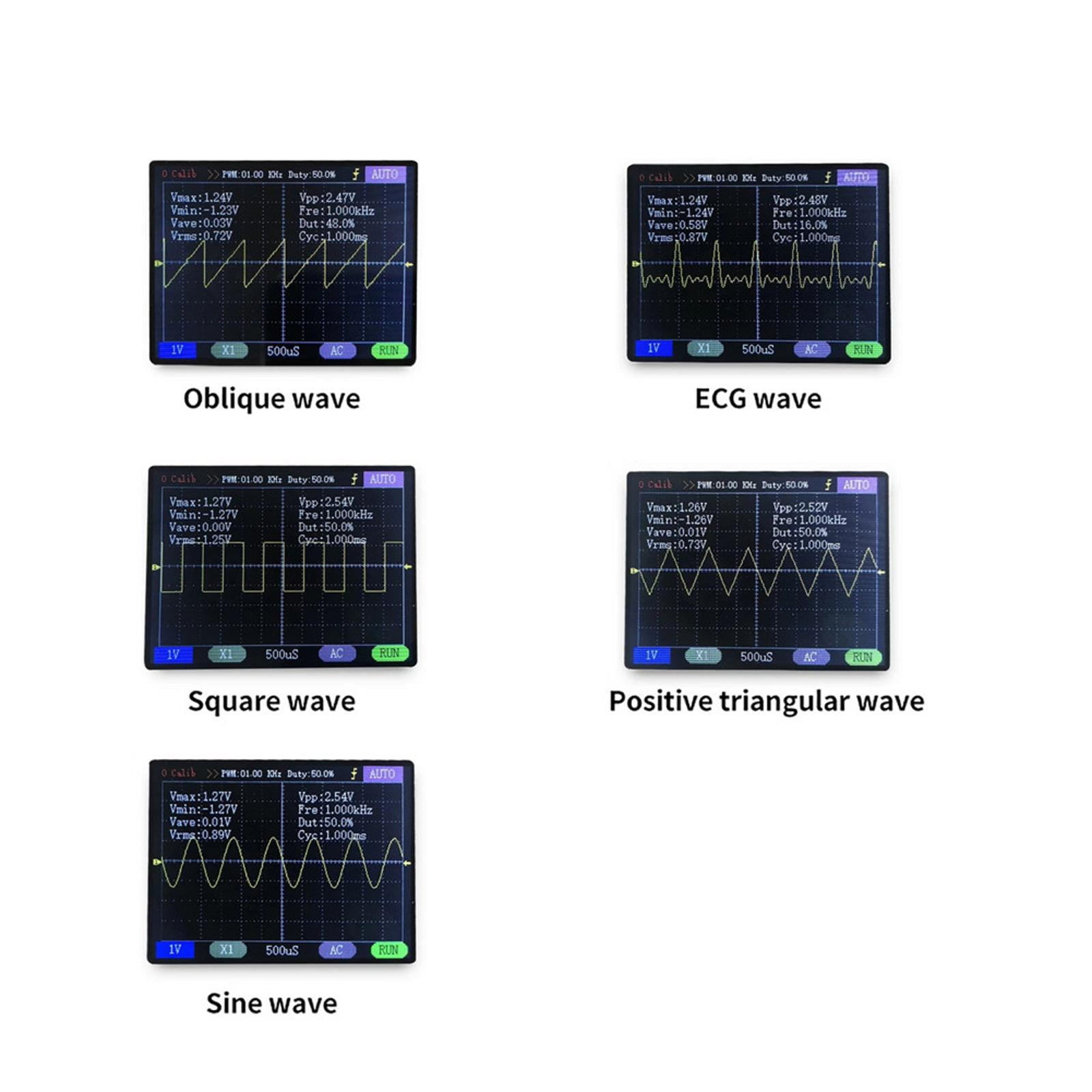 APPLAYERR High-Precision 12-Bit Digital Oscilloscope with 1024-Point Record Length for DIY Projects and Lab Use