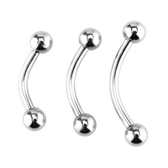 Anneaux Piercing Circulaires En Acier Inoxydable - Lot De 8, Barre 14G (1,6 Mm), Diamètre 14 Mm