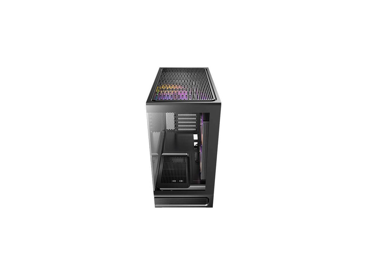 Antec C2M ARGB, Compact MicroATX Case, Panoramic Tempered Glass, High Airflow, 3 PWM ARGB Fans Included, Support 360mm Radiator & 415mm GPU, Type-C 10Gbps, Tool-Free Design