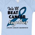 thumbnail image 4 of Inktastic We'll Beat Cancer Together- Colon Cancer Awareness Boys or Girls Baby Bodysuit, 4 of 5