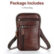 TSV Crossbody Cell Phone Bag, PU Leather Belt Bag Purse Pouch with Belt Clip, Phone Holster Case Fit for iPhone, Samsung