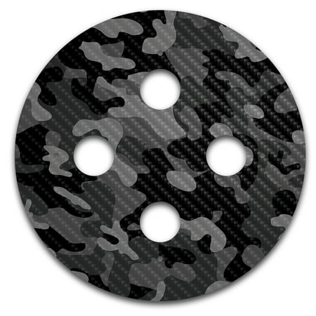 Carbon Fiber Skin Wrap Decal Compatible With Amazon Echo Dot (3rd Gen) Sticker Design Black Camo