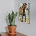thumbnail image 7 of JEUXUS Horse Running Metal Art Hanging Painting 8*12in 8x12in, 7 of 7