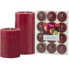 Better Homes and Gardens 3pk Heavy Mottled Candle Set, Apple Clove Scent
