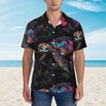 thumbnail image 4 of Daiia Colorful Plant Turtle A Hawaiian Shirt for Men Gentle Cotton Regular Short Sleeve Casual-Medium, 4 of 9