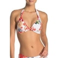 thumbnail image 2 of Rachel Roy WHITE FLORAL Printed Halter Bikini Swim Top, US Small, 2 of 4