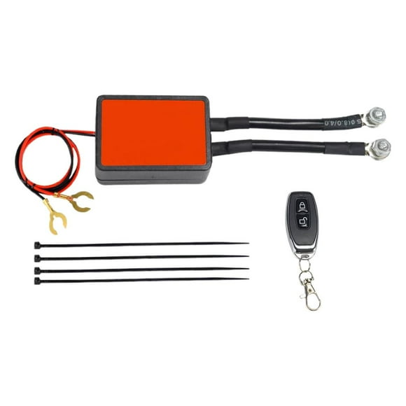 Interrupteur de Déconnexion de Batterie avec Télécommande, Interrupteur de Batterie de Voiture Intelligent 12 V avec Coupure de Basse Tension pour Véhicules, Camions, VR